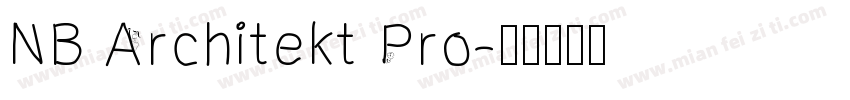 NB Architekt Pro字体转换